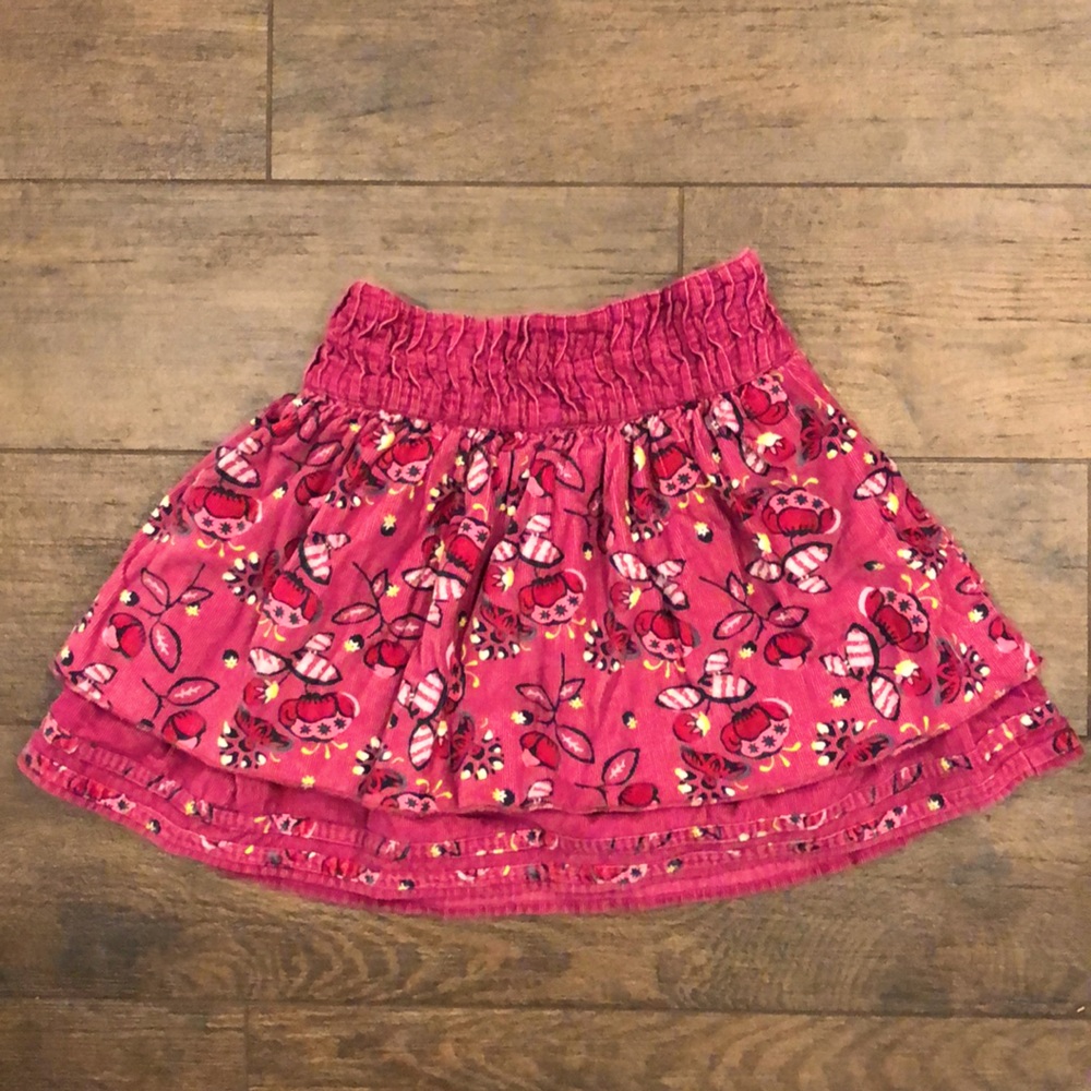 Du Pareil Au Meme Violet Corduroy Twirly Skirt- 4T